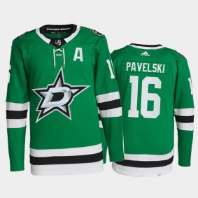 2021-22 Dallas Stars Joe Pavelski Primegreen Authentic Jersey Green Home Uniform