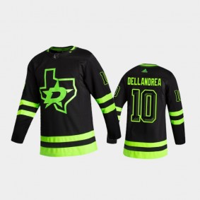 Dallas Stars Ty Dellandrea #10 Alternate Black 2020-21 Blackout Authentic Pro Jersey