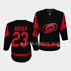 Carolina Hurricanes #23 Stefan Noesen 2023 NHL Stadium Series Player Black Youth Jersey
