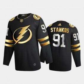 Tampa Bay Lightning Steven Stamkos #91 2020-21 Authentic Golden Black Limited Edition Jersey