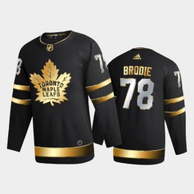 Toronto Maple Leafs T.J. Brodie #78 2020-21 Authentic Golden Black Limited Edition Jersey