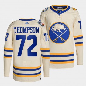 Buffalo Sabres 2022 Heritage Classic Tage Thompson #72 White Jersey Primegreen Authentic