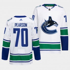 Vancouver Canucks Away Tanner Pearson #70 White Jersey Primegreen Authentic Pro