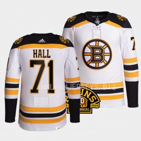 Boston Bruins 2023-24 100th Centennial Taylor Hall #71 White Authentic Pro Jersey Men's