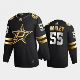 Dallas Stars Thomas Harley #55 2020-21 Authentic Golden Black Limited Edition Jersey