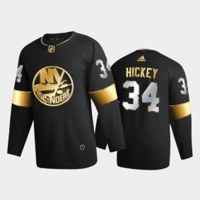 New York Islanders Thomas Hickey #34 2020-21 Authentic Golden Black Limited Authentic Jersey