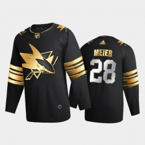 San Jose Sharks Timo Meier #28 2020-21 Golden Edition Black Limited Authentic Jersey