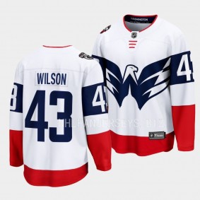 2023 NHL Stadium Series Tom Wilson Jersey Washington Capitals White #43 Breakaway Player Men'