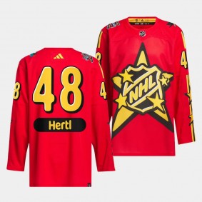 2024 NHL All-Star Game San Jose Sharks Tomas Hertl #48 Red drew house Jersey