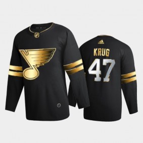 St. Louis Blues Torey Krug #47 2020-21 Golden Edition Black Limited Authentic Jersey