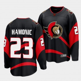 Travis Hamonic Ottawa Senators 2022 Special Edition 2.0 Black Breakaway Player Jersey Men's