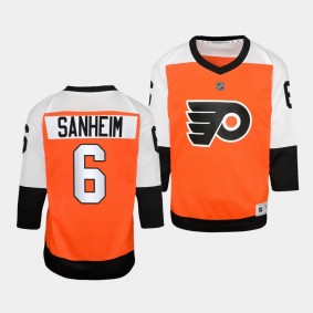Travis Sanheim Philadelphia Flyers Youth Jersey 2023-24 Home Burnt Orange Replica Player Jersey
