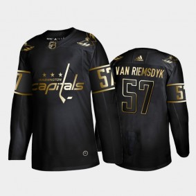 Washington Capitals Trevor van Riemsdyk #57 Authentic Player Golden Edition Black Jersey