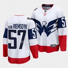 Washington Capitals Trevor van Riemsdyk 2023 NHL Stadium Series White Breakaway Player Jersey Men's