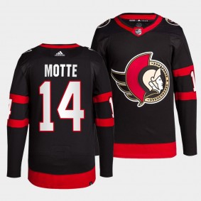 Tyler Motte Ottawa Senators 2022-23 Primegreen Authentic Black Home Jersey Men's