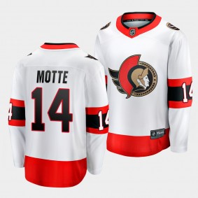 Tyler Motte Ottawa Senators Away White Breakaway Player Jersey Men's