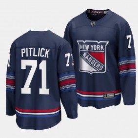 New York Rangers Tyler Pitlick 2023-24 Alternate Navy Premier Breakaway Player Jersey Men's
