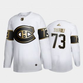 Montreal Canadiens Tyler Toffoli #73 Authentic Player Golden Edition White Jersey