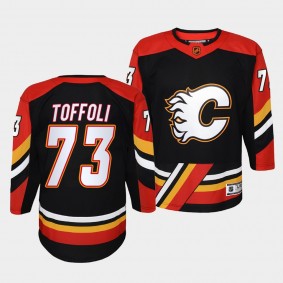 Calgary Flames Tyler Toffoli 2022 Special Edition 2.0 Black #73 Youth Jersey Retro