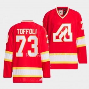 Tyler Toffoli Calgary Flames Team Classics Red #73 Jersey 1973 Hockey
