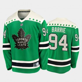 Fanatics Tyson Barrie #94 Maple Leafs 2020 St. Patrick's Day Replica Player Jersey Green