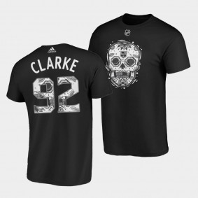 Brandt Clarke #92 Los Angeles Kings T-Shirt Unisex sugar skull Dia De Los Metros Night Black Tee