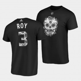 Matt Roy #3 Los Angeles Kings T-Shirt Unisex sugar skull Dia De Los Metros Night Black Tee