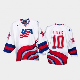 USA Hockey John LeClair 1996 World Cup White Classic Jersey