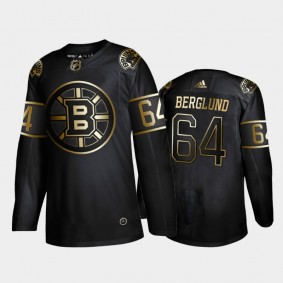 Boston Bruins Victor Berglund #64 Authentic Golden Edition Black Jersey