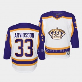 Los Angeles Kings Viktor Arvidsson 2022 Special Edition 2.0 White #33 Youth Jersey Retro
