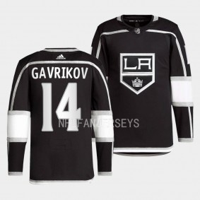 Vladislav Gavrikov #14 Los Angeles Kings 2022-23 Authentic Primegreen Black Jersey Home