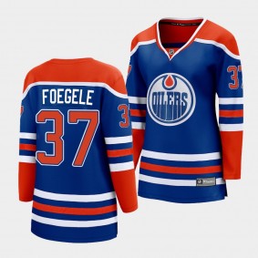 Warren Foegele Oilers 2022-23 Home Premier Women Jersey