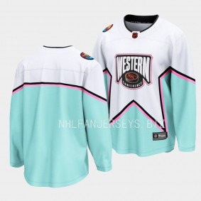 2023 NHL All-Star Game Western Conference Jersey NHL White # Breakaway Men'