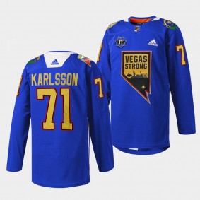 Golden Knights William Karlsson Blue Nevada Day First Respondersthentic Jersey