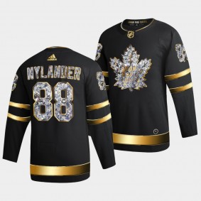 William Nylander #88 Maple Leafs 2022 Stanley Cup Playoffs Diamond Edition Black Jersey