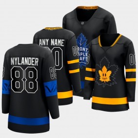 Toronto Maple Leafs x drew house William Nylander Alternate Jersey Women Black Premier Reversible Next Gen uniform Justin Bieber