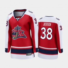 Women Columbus Blue Jackets Boone Jenner #38 2021 Special Edition Jersey - Red