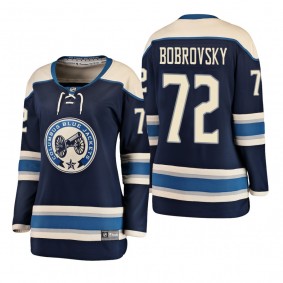 Women's Sergei Bobrovsky #72 Columbus Blue Jackets 2019 Alternate Fanatics Breakaway Player Navy Bargain Jersey
