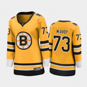 Women Boston Bruins Charlie McAvoy #73 2021 Special Edition Jersey - Gold