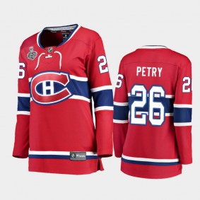Women Montreal Canadiens Jeff Petry #26 2021 Stanley Cup Final Home Jersey - Red