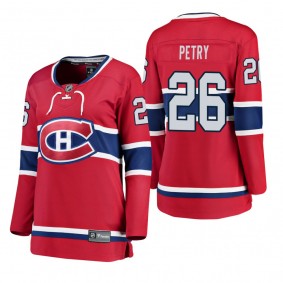 Women's Jeff Petry #26 Montreal Canadiens Home Breakaway Player Red Bargain Jersey
