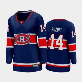 2020-21 Women's Montreal Canadiens Nick Suzuki #14 Special Edition Jersey - Blue