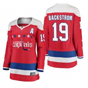 Women's Nicklas Backstrom #19 Washington Capitals 2018-19 Alternate Fanatics Branded Breakaway Red Bargain Jersey