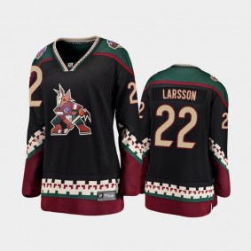 2020-21 Women's Arizona Coyotes Johan Larsson #22 Alternate Breakaway Player Jersey - Black