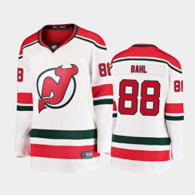 2021 Women New Jersey Devils Kevin Bahl #88 Alternate Jersey - White