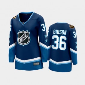 Women Anaheim Ducks John Gibson #36 2022 NHL All-Star Western Jersey Blue