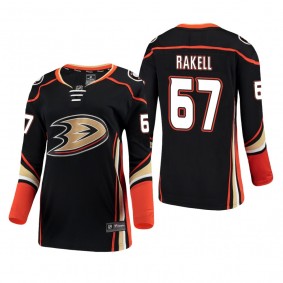 Women's Rickard Rakell #67 Anaheim Ducks Home Breakaway Player Black Bargain Jersey