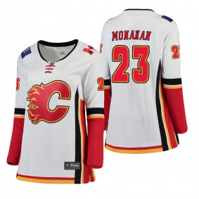 Women's Sean Monahan #23 Calgary Flames Away Breakaway Player White Bargain Jersey