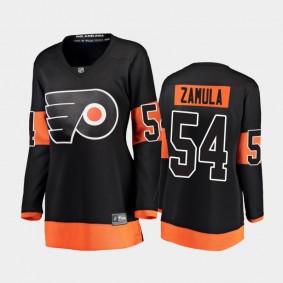 2021 Women Philadelphia Flyers Egor Zamula #54 Alternate Jersey - Black