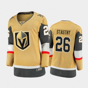 2020-21 Women's Vegas Golden Knights Paul Stastny #26 Alternate Premier Jersey - Gold